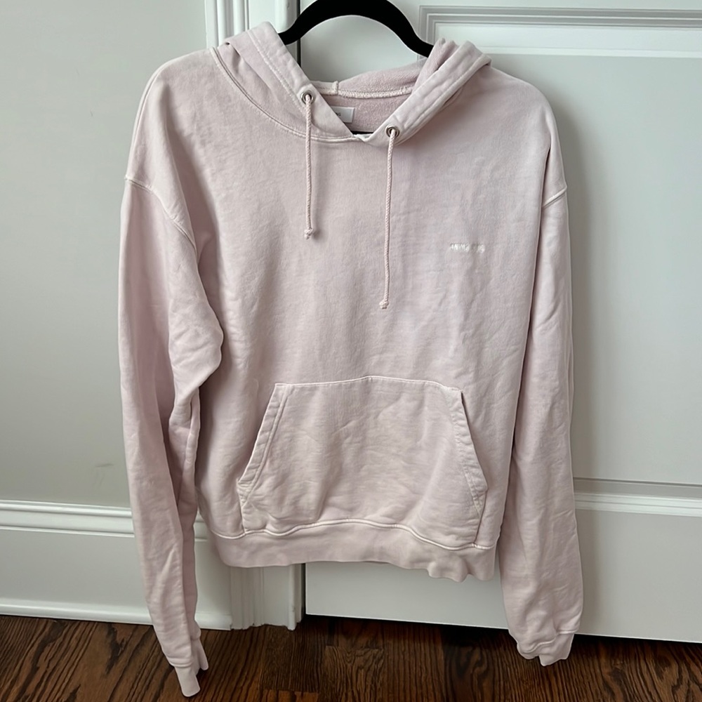 Anine Bing Joey Hoodie Sweatshirt Light Pink
